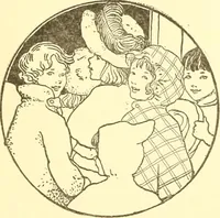 An illustration from When mother lets us give a party; a book that tells little folk how best to entertain and amuse their little friends (1909)