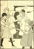 An illustration from When mother lets us give a party; a book that tells little folk how best to entertain and amuse their little friends (1909)