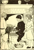 An illustration from When mother lets us give a party; a book that tells little folk how best to entertain and amuse their little friends (1909)