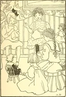 An illustration from When mother lets us give a party; a book that tells little folk how best to entertain and amuse their little friends (1909)