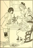 An illustration from When mother lets us give a party; a book that tells little folk how best to entertain and amuse their little friends (1909)