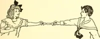 An illustration from When mother lets us give a party; a book that tells little folk how best to entertain and amuse their little friends (1909)