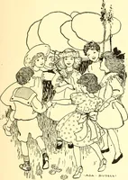 An illustration from When mother lets us give a party; a book that tells little folk how best to entertain and amuse their little friends (1909)