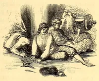 An illustration from White slavery in the Barbary states (1853)