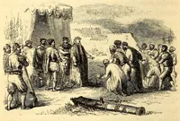An illustration from White slavery in the Barbary states (1853)