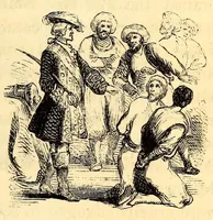 An illustration from White slavery in the Barbary states (1853)
