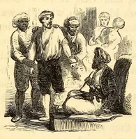 An illustration from White slavery in the Barbary states (1853)