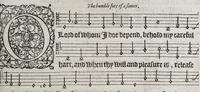 An illustration from The whole booke of Psalmes (1580)