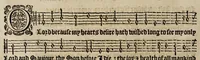 An illustration from The whole booke of psalmes (1615)