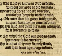 An illustration from The Whole booke of Psalmes collected into Englishe metre (1584)