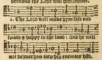 An illustration from The whole booke of Psalmes, collected into English meetre (1597)