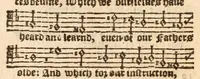 An illustration from The whole booke of Psalmes, collected into English meetre (1597)