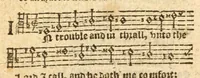 An illustration from The whole booke of Psalmes, collected into English meetre (1597)