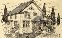 An illustration from Wildwood homes : being a collection of houses and details with suggestions for the home builder (1912)