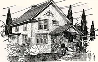 An illustration from Wildwood homes : being a collection of houses and details with suggestions for the home builder (1912)