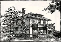 An illustration from Wildwood homes : being a collection of houses and details with suggestions for the home builder (1912)