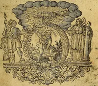 An illustration from Wilhelmi Langi de annis Christi libri duo : primus varios variarum gentium annos & tempora exponit: secundus, in duas divisus partes, priori epochas nobiliores, quæ Christi Domini passionem antecedunt; posteriori ipsum Dominicæ nativitatis & passionis tempus demonstrat .. (1649)