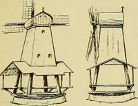 An illustration from Windmills, picturesque and historic : the Motors of the past / by F.H. Shelton (1919)