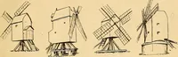 An illustration from Windmills, picturesque and historic : the Motors of the past (1919)