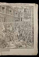 Picture 3 of 15 from Le premier volume contenant Quarante tableaux ou histoires diverses qui sont mémorables touchant les guerres, massacres, & troubles advenues en France en ces dernières années (1575), leaf 18