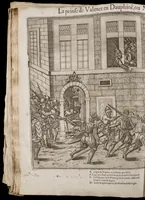 Picture 5 of 15 from Le premier volume contenant Quarante tableaux ou histoires diverses qui sont mémorables touchant les guerres, massacres, & troubles advenues en France en ces dernières années (1575), leaf 45