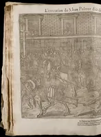 Picture 10 of 15 from Le premier volume contenant Quarante tableaux ou histoires diverses qui sont mémorables touchant les guerres, massacres, & troubles advenues en France en ces dernières années (1575), leaf 89
