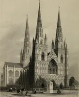 An illustration from Winkles's architectural and picturesque illustrations of the cathedral churches of England and Wales (1836)