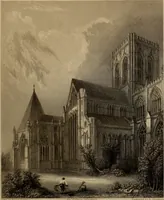 An illustration from Winkles's architectural and picturesque illustrations of the cathedral churches of England and Wales (1836)