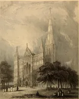 An illustration from Winkles's architectural and picturesque illustrations of the cathedral churches of England and Wales (1836)