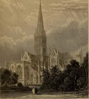An illustration from Winkles's architectural and picturesque illustrations of the cathedral churches of England and Wales (1836)