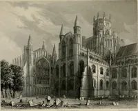 An illustration from Winkles's architectural and picturesque illustrations of the cathedral churches of England and Wales (1836)