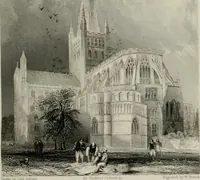 An illustration from Winkles's architectural and picturesque illustrations of the cathedral churches of England and Wales (1836)