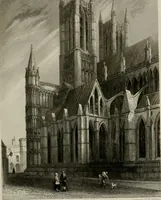 An illustration from Winkles's architectural and picturesque illustrations of the cathedral churches of England and Wales (1836)