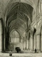 An illustration from Winkles's architectural and picturesque illustrations of the cathedral churches of England and Wales (1836)