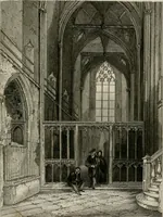 An illustration from Winkles's architectural and picturesque illustrations of the cathedral churches of England and Wales (1836)