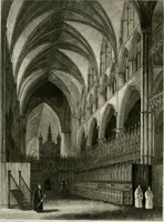 An illustration from Winkles's architectural and picturesque illustrations of the cathedral churches of England and Wales (1836)