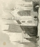 An illustration from Winkles's architectural and picturesque illustrations of the cathedral churches of England and Wales (1836)