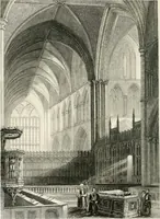 An illustration from Winkles's architectural and picturesque illustrations of the cathedral churches of England and Wales (1836)