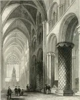 An illustration from Winkles's architectural and picturesque illustrations of the cathedral churches of England and Wales (1836)