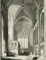 An illustration from Winkles's architectural and picturesque illustrations of the cathedral churches of England and Wales (1836)