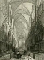 An illustration from Winkles's architectural and picturesque illustrations of the cathedral churches of England and Wales (1836)