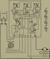 An illustration from Wiring diagrams of electrical apparatus and installations (1913)