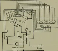 An illustration from Wiring diagrams of electrical apparatus and installations (1913)