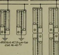 An illustration from Wiring diagrams of electrical apparatus and installations (1913)