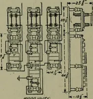 An illustration from Wiring diagrams of electrical apparatus and installations (1913)