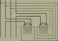 An illustration from Wiring diagrams of electrical apparatus and installations (1913)