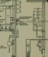 An illustration from Wiring diagrams of electrical apparatus and installations (1913)