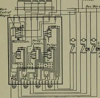 An illustration from Wiring diagrams of electrical apparatus and installations (1913)