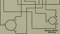 An illustration from Wiring diagrams of electrical apparatus and installations (1913)
