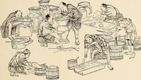 An illustration from The woman's book, dealing practically with the modern conditions of home-life, self-support, education, opportunties, and every-day problems (1894)